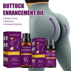 Hip Firming Massage Body Oil, Natural Plant Derived Skin Care Oil for Hip Area, Hydrating Elasticity Boost Massage Essential Oil for Body Curve C